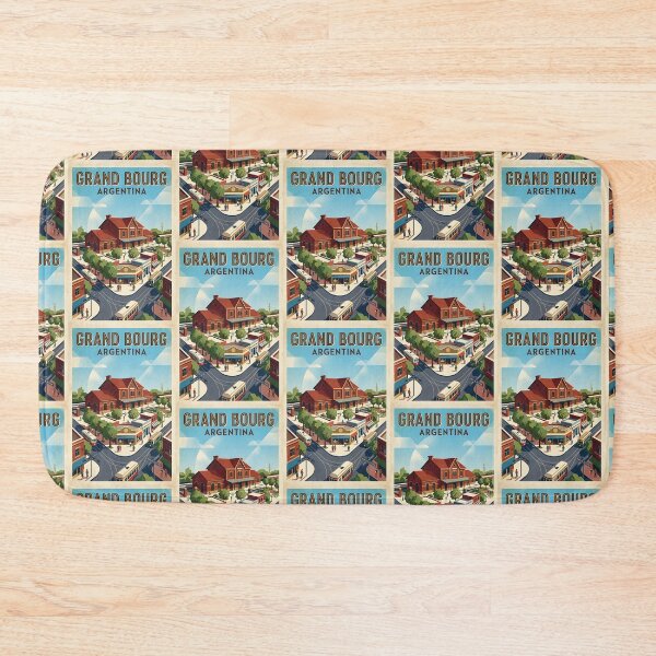 Item preview, Grand Bourg Buenos Aires Argentina Vintage Travel Poster designed and sold by TravelersGems.