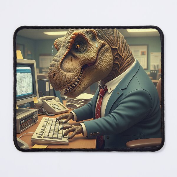 Item preview, Stressed T-Rex Office Worker designed and sold by Michaelragheb.