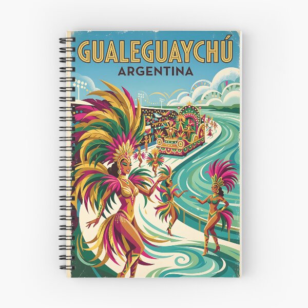 Item preview, Gualeguaychú Entre Ríos Argentina Vintage Travel Poster designed and sold by TravelersGems.