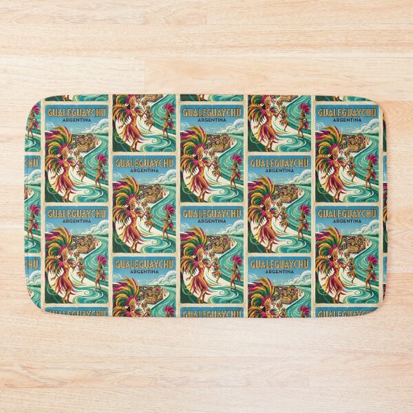 Item preview, Gualeguaychú Entre Ríos Argentina Vintage Travel Poster designed and sold by TravelersGems.