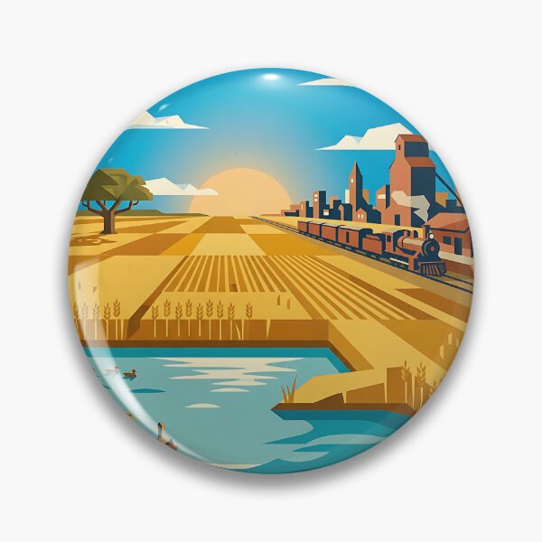 Item preview, Junín Buenos Aires Argentina Vintage Travel Poster designed and sold by TravelersGems.