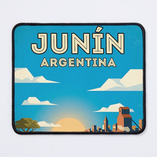 Item preview, Junín Buenos Aires Argentina Vintage Travel Poster designed and sold by TravelersGems.