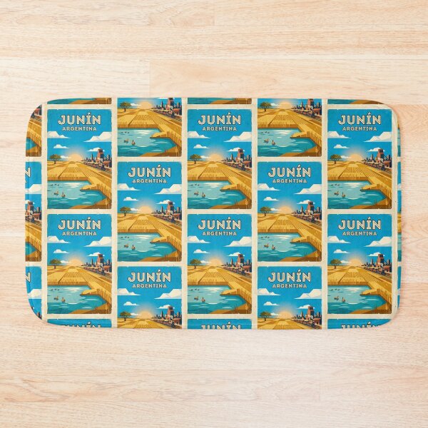 Item preview, Junín Buenos Aires Argentina Vintage Travel Poster designed and sold by TravelersGems.