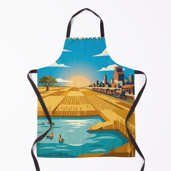 Item preview, Junín Buenos Aires Argentina Vintage Travel Poster designed and sold by TravelersGems.