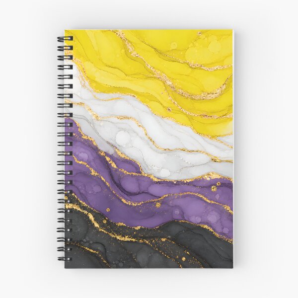 Item preview, Nonbinary Marble - Enby Pride Flag Colors designed and sold by Travelslightly.