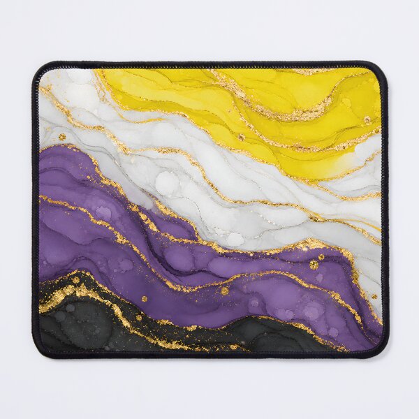 Item preview, Nonbinary Marble - Enby Pride Flag Colors designed and sold by Travelslightly.