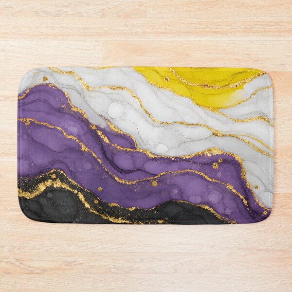 Item preview, Nonbinary Marble - Enby Pride Flag Colors designed and sold by Travelslightly.