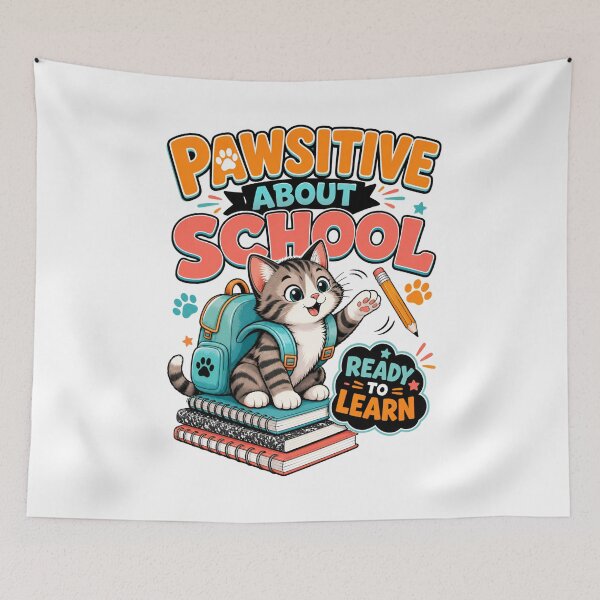 Item preview, Back to School Kitten: Pawsitive and Ready to Learn designed and sold by Fenay Designs.