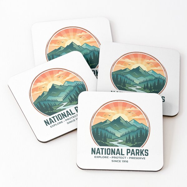 Item preview, National Parks Explore Protect Preserve Mountain Lake Design designed and sold by Vivaro.