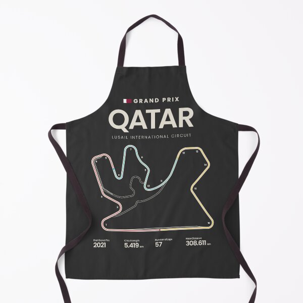 Item preview, Lusail International Circuit | Qatar Grand Prix Motorsports Circuit Map designed and sold by archetype prints.