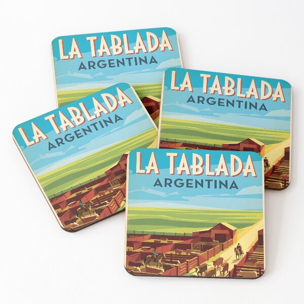 Item preview, La Tablada Buenos Aires Argentina Vintage Travel Poster designed and sold by TravelersGems.