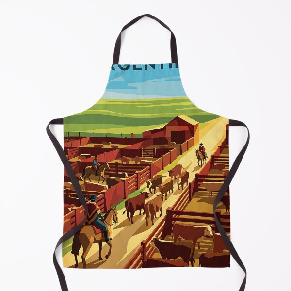 Item preview, La Tablada Buenos Aires Argentina Vintage Travel Poster designed and sold by TravelersGems.