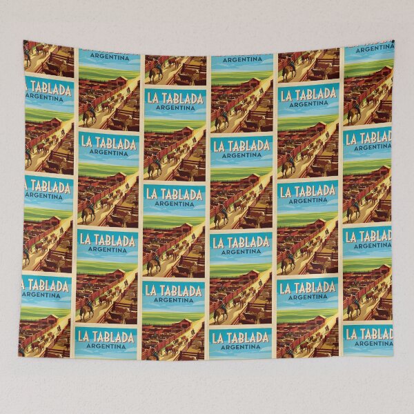 Item preview, La Tablada Buenos Aires Argentina Vintage Travel Poster designed and sold by TravelersGems.