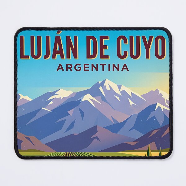 Item preview, Luján de Cuyo Mendoza Argentina Vintage Travel Poster designed and sold by TravelersGems.