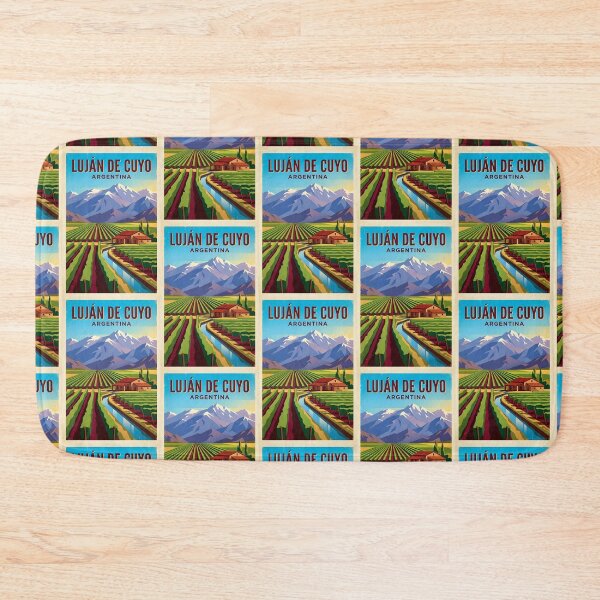 Item preview, Luján de Cuyo Mendoza Argentina Vintage Travel Poster designed and sold by TravelersGems.
