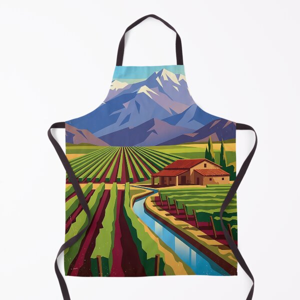 Item preview, Luján de Cuyo Mendoza Argentina Vintage Travel Poster designed and sold by TravelersGems.
