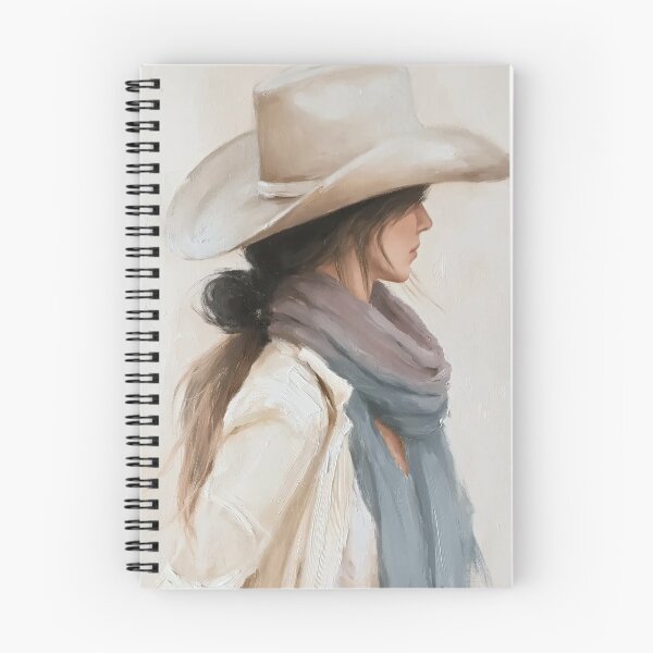Item preview, Cowgirl Portrait Oil Painting | Western Cowgirl Wall Art | Cowboy Hat Artwork | Rustic Ranch Decor | Country Girl Print designed and sold by Artforhorse.