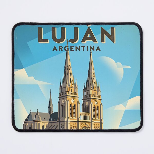 Item preview, Luján Buenos Aires Argentina Vintage Travel Poster designed and sold by TravelersGems.