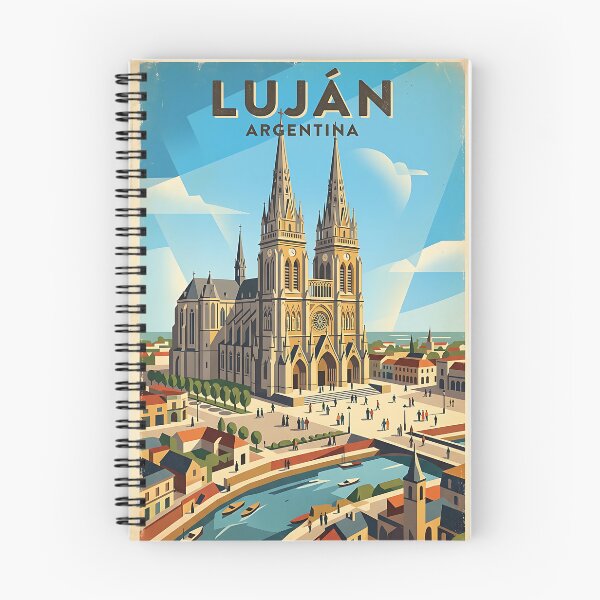 Item preview, Luján Buenos Aires Argentina Vintage Travel Poster designed and sold by TravelersGems.