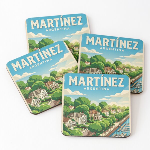 Item preview, Martínez Buenos Aires Argentina Vintage Travel Poster designed and sold by TravelersGems.