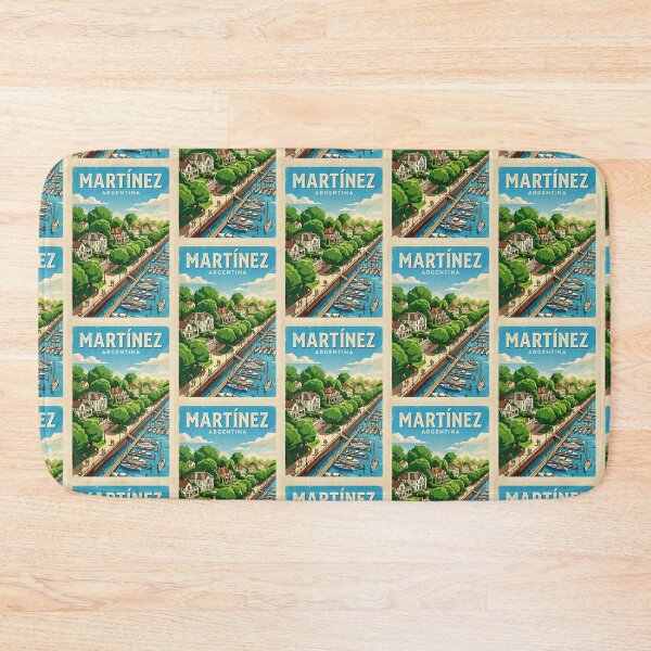 Item preview, Martínez Buenos Aires Argentina Vintage Travel Poster designed and sold by TravelersGems.