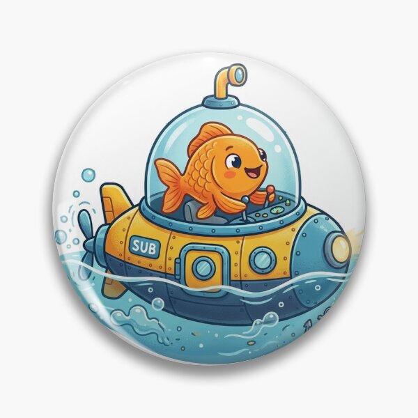 Item preview, Fish Driving a Submarine designed and sold by YNAMREG.