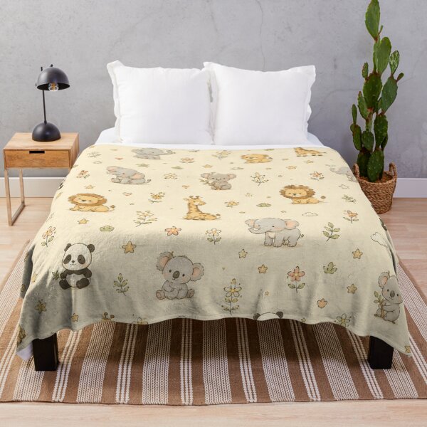 Item preview, Cute Safari Animal Pattern | Kawaii Baby Jungle Friends Seamless Nursery Design designed and sold by Atum&Art.