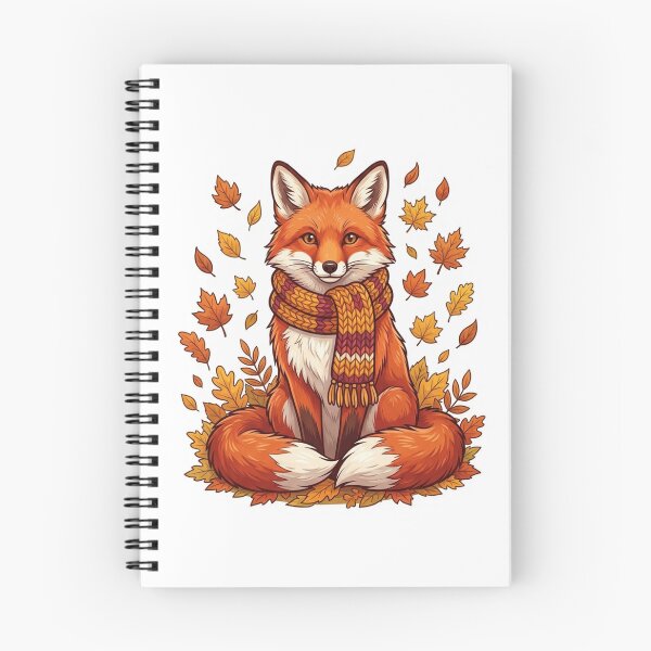 Item preview, Fox Wearing Cozy Scarf in Autumn designed and sold by YNAMREG.