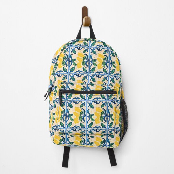 Item preview, Italian lemon tile pattern art hand painted designed and sold by bipolarvirgoart.