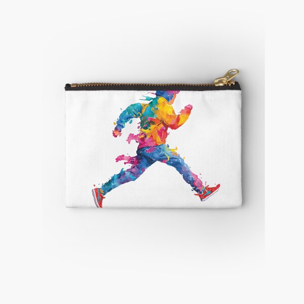 Item preview, Colorful Running Man Abstract Paint Splatter Runner Athlete Fine Art Graphic designed and sold by DesignArtist.ia.