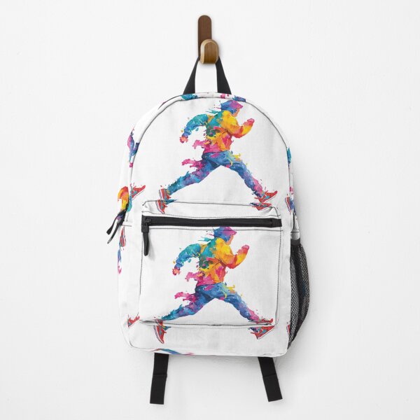 Item preview, Colorful Running Man Abstract Paint Splatter Runner Athlete Fine Art Graphic designed and sold by DesignArtist.ia.