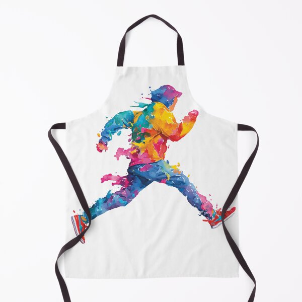Item preview, Colorful Running Man Abstract Paint Splatter Runner Athlete Fine Art Graphic designed and sold by DesignArtist.ia.