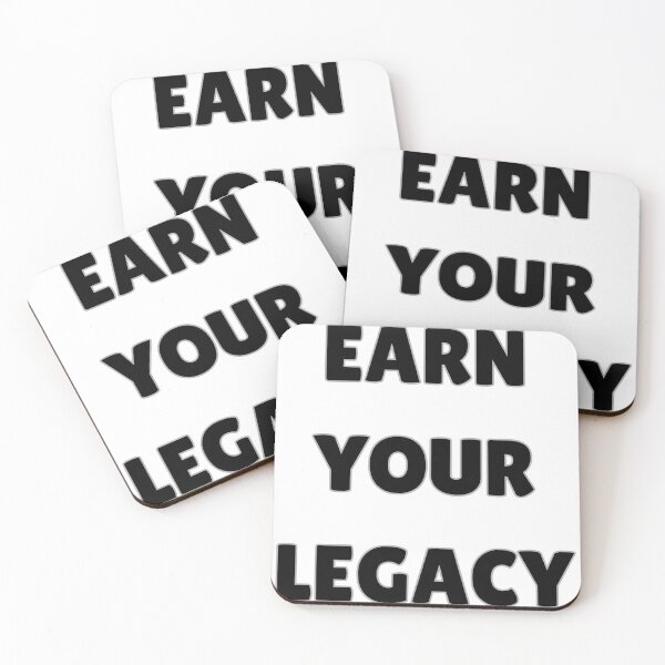 Item preview, Earn Your Legacy – Motivational Quote | Success Mindset Typography T-Shirt designed and sold by UrbanEchoHub.