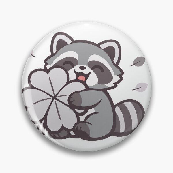 Item preview, Copy of Lucky Tanuki Hugging a Four-Leaf Clover Kawaii Japanese Sticker | Cute Good Luck Raccoon Dog Vector Design designed and sold by kawaii animal store (in Japan).