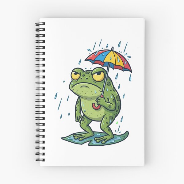 Item preview, Frog Using Umbrella in Rain designed and sold by YNAMREG.