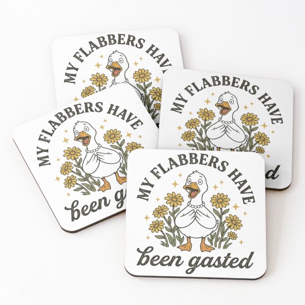 Item preview, My Flabbers Have Been Gasted Funny Shocked Duck Vintage designed and sold by raedattia.
