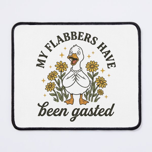 Item preview, My Flabbers Have Been Gasted Funny Shocked Duck Vintage designed and sold by raedattia.