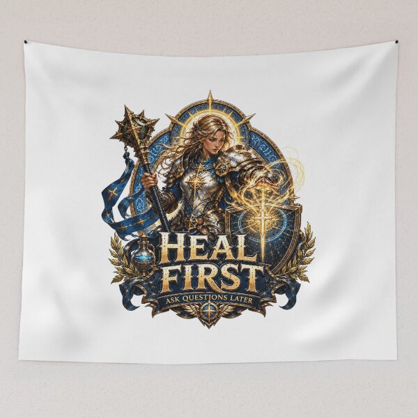 Item preview, Heal First Ask Questions Later Tabletop Gaming designed and sold by BartArtPhoto.