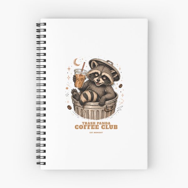 Item preview, Trash Panda Coffee Club – Funny Raccoon in Trash Can designed and sold by DonnaByPT.