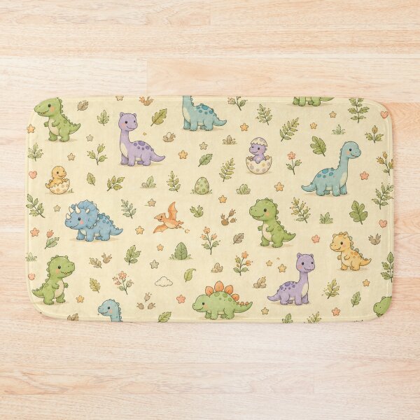 Item preview, Cute Dinosaur Friends Seamless Pattern | Kawaii Baby Dino Nursery Fabric & Kids Room Decor designed and sold by Atum&Art.