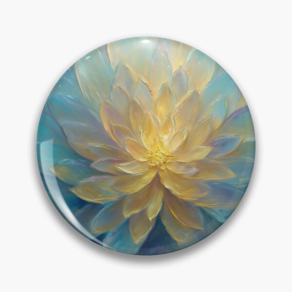 Item preview, Energy image of a blue lotus with a golden center designed and sold by monchie.