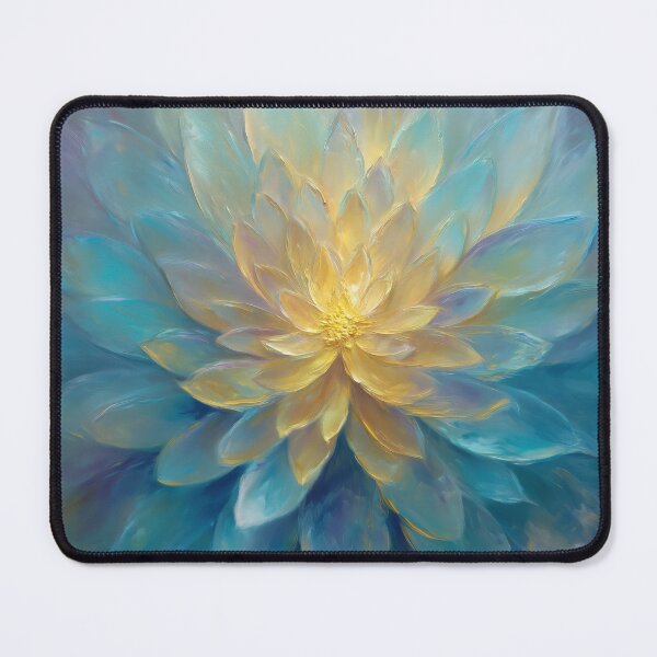 Item preview, Energy image of a blue lotus with a golden center designed and sold by monchie.