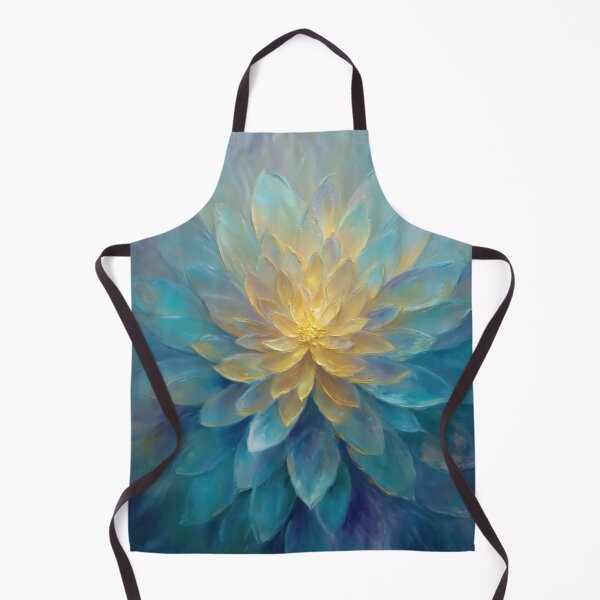Item preview, Energy image of a blue lotus with a golden center designed and sold by monchie.