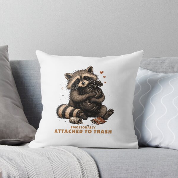 Item preview, Emotionally Attached to Trash – Cute Raccoon Humor designed and sold by DonnaByPT.