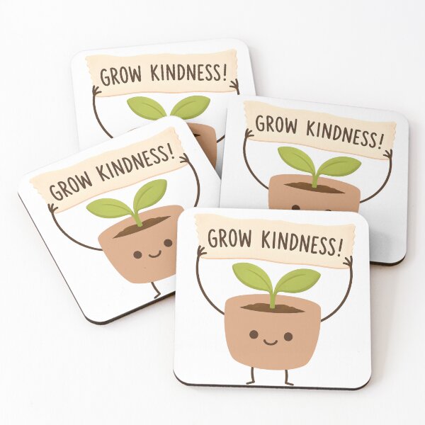 Item preview, Grow Kindness Cute Plant Pot designed and sold by ChocoMellowCo.
