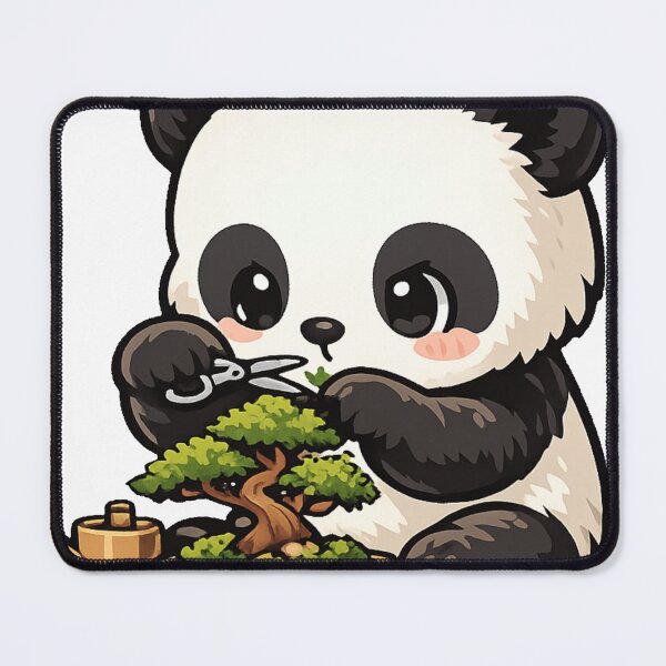 Item preview, Cute Panda Bonsai Gardener Sticker – Kawaii Japanese Zen Garden Vector Art designed and sold by kawaii animal store (in Japan).