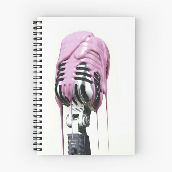 Item preview, Pink Melting Microphone Pop Art designed and sold by EatPrayLive.