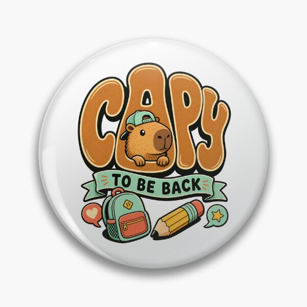 Item preview, Back to School Capybara: Capy to Be Back designed and sold by Fenay Designs.