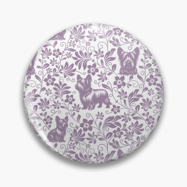 Item preview, Skye Terrier Floral Pattern | Elegant Botanical Dog Design Lavender designed and sold by WildLakePatterns.