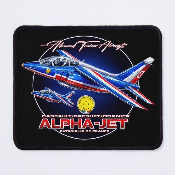 Item preview, Dassault Alpha Jet Patrouille de France | Advanced Trainer Aircraft Military Aviation Art designed and sold by Aerolovers.